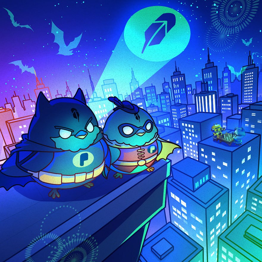 Two Robbies on nightwatch