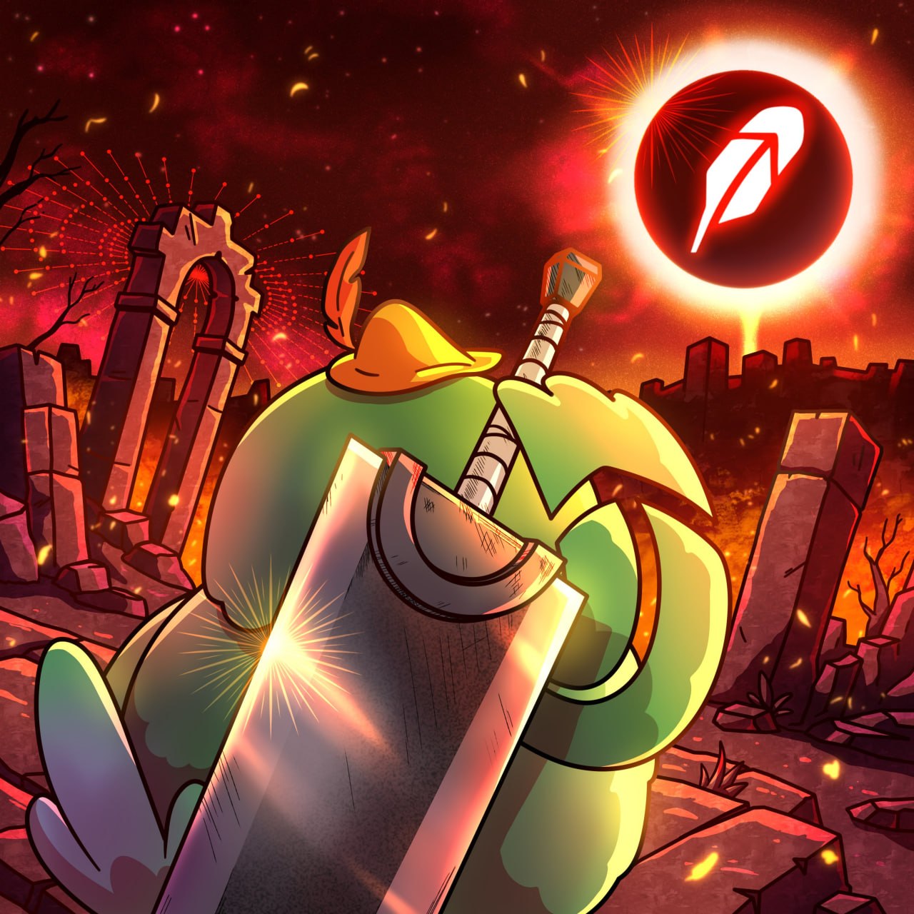 Robbie as an eclipse swordsman